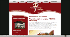 Desktop Screenshot of physio-beger.de